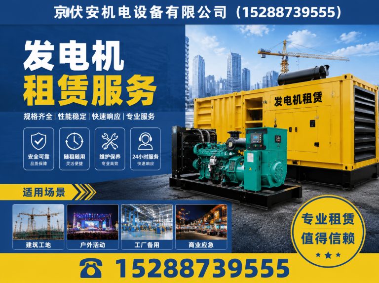五家渠柴油发电机组出租展示图